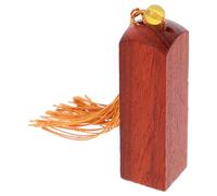 DINHEAROM Sceau Nominatif en Bois Marron 2cm Gland Unique pour Calligraphie et Peinture, Tampon Soi-même pour Pratiquer la Gravure Artistique