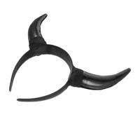 DINHEAROM Serrage-tête Cornes en Plastique Noir Léger pour Garçon et Filles, Accessoire de Costume Amusant pour Carnaval et Vie Quotidienne