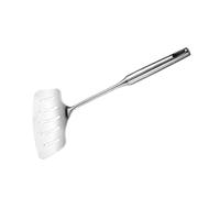 DINHEAROM Spatule Acier Inoxydable Large à Fentes pour Poisson Pizza Steak Ustensile Cuisine Robuste et Flexible pour Retourner Égoutter et Transférer Facilement