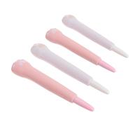 DINHEAROM Stylos de Décompression Kawaii 4 Pièces en Plastique Forme Patte de Chat, Stylos Neutres à Gel pour L'école, Fonction Squeeze pour Étudier Couleurs Pastel Couleur Aléatoire