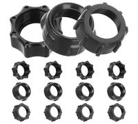 DINHEAROM Support Voiture à Visser 15 Pièces Bagues de Serrage Adaptateurs Rotule Plastique Résistant Fixation Stable Fournitures Automobiles Usage Quotidien