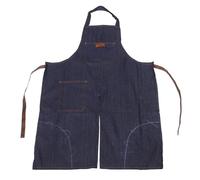 DINHEAROM Tablier Denim à Jambes Fendues Réglable avec Poches pour Outils pour Poterie Diy Tablier Pratique pour Artisans et Artistes