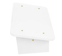 DINHEAROM Tabouret de Bureau en Bois Naturel Blanc, Repose-Pied Ergonomique Multifonction pour Posture Assise Droite sous Table la Maison