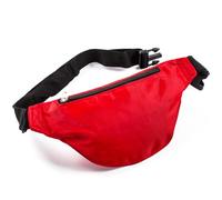DINHEAROM Trousse de Premiers Secours Banane Étanche Rouge, Nylon Solide, Format Compact Ceinture Réglable, Portable pour Randonnée, Kayak, Navigation et Activités de Plein Air