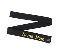 Dinikally Ceinture avec nom brodée personnalisée pour ceinture de karaté, taekwondo, judo, jiu-jitsu (1 pièce)