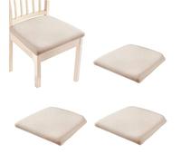 Dining Chair Covers - 4 Pieces Waterproof Chairs Cover For Dining , Removable Washable Stretch With Fabric Slipcovers, Balcony Seat Protector For Dorm, Parties, Patio, Restaurant And Home Use