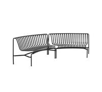 Banc de Salle à Manger HAY Palissade Park, Intérieur/extérieur, Ensemble de 2 pour Débutants, Anthracite