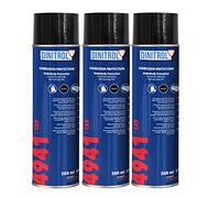 Dinitrol 4941 Lot de 3 aérosols de cire pour dessous de caisse de voiture - Noir 500 ml