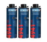 Dinitrol 4941 Noir Dessous Cire 3 x 1 Litre canettes (avec Bouchon à vis de Style Schutz)