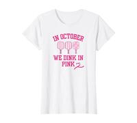 Dink in Pink Ribbon Montrez Votre Soutien sur Le Terrain de Pickleball T-Shirt