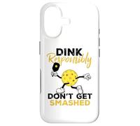 Dink Responsibly Don't Get Smashed Funny Pickleball Player Coque pour iPhone 17
