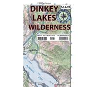 Dinkey Lakes Wilderness, carte des sentiers de Californie | Tom Harrison Maps