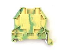 Dinkle Dk4 N-pe Rail DIN bornier de mise à la terre avec housse Dk2.5nc-pe Vis de Vert jaune IEC 630 V UL 30 A 10-28 AWG, Lot de 25