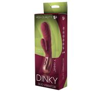 Dinky Jimmy K. Duo - vibromasseur à manche, rechargeable (rouge)
