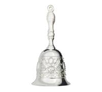 Dinner Bell, Retro Hand Bell, Restaurant Serving Bell, Vintage Relief Jingle Bell, Metal Pendant Bell, Aesthetic Luxury Loud Brass Hand Call Bell for School, Church, Weddings, Hotels and Kitchen