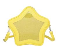 Dinntty À Dos Étoile Jaune en Cuir Synthétique, Joli Cartable Kawaii pour Fille, en Forme D'étoile, À Dos De Y2k Spicy Girl