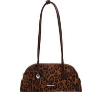 Dinntty Bandoulière Léopard Décontracté Style Rétro Américain, À Main À Fermeture Éclair Léopard pour Le Travail Les Voyages