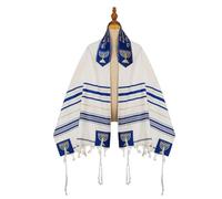 Dinntty Châle De Prière Talit, Châle De Prière Talit Messianique Traditionnel, Châle De Prière Juif Israélien pour Hommes Femmes