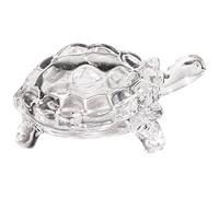 Dinntty Cristal Tortue Statue Clair Miniature Verre Tortue Artificielle Animal Figurine Chinois Feng Shui Jardin Ornement