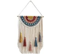 Dinntty Décoration Murale en Macramé Tissé, Style Coton Chic, Idéale pour Une Chambre, Un Appartement Ou Une Résidence Étudiante.