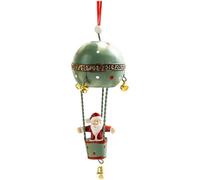 Dinntty Décorations De Noël en Montgolfière, Père Noël dans Un Pendentif en Montgolfière, Ornement Suspendu pour Arbre De Noël, Décorations De Noël