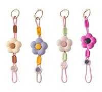 Dinntty Lot De 4 Pinces À Chapeau Portables en Forme De Fleur, Sangle De Bouteille D' Ajustable, Accessoire Anti-Perte pour À Dos Chapeau.