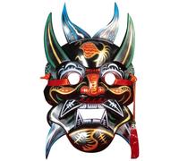 Dinntty Masque D'opéra Nuo De Temple Fair, Masque Peint De Deuxième Génération, Masque D'opéra Nuo Intégral pour Cosplay Bal Masqué Portable