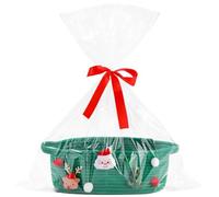 Dinntty Paniers De Noël, Panier-Cadeau De Noël pour Maison - Décoration, Rangement, Boîte À Bonbons pour Célébration, Fête, Réunion, Anniversaire, Femmes, Hommes
