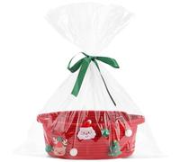Dinntty Paniers De Noël, Panier-Cadeau De Noël pour Maison - Décoration, Rangement, Boîte À Bonbons pour Célébration, Fête, Réunion, Anniversaire, Femmes, Hommes