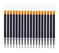 Dinntty Recharges de Stylo Gel 18pcs 0.5mm recharges de Stylo Gel d'encre de Remplacement pour Les Fournitures de Papeterie d'écriture d'école de Bureau