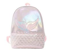 Dinntty Sac à Dos Paillettes Sirène pour Filles - École, Livre, Voyage, Cartable - Mignon Sac à Bandoulière Décontracté
