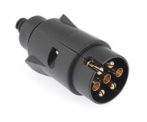 Dino 130077 anhängerstecker 7 broches, 12 v, iSO 1724 type n