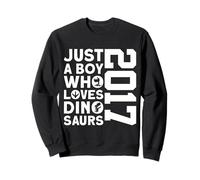 Dino 2017 Just A Boy Who Loves DINOSAURIER 9e Anniversaire Sweatshirt