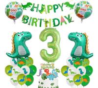 dino 3 ans anniversaire Décoration, ballon dinosaure guirlande joyeux anniversaire, Décoration dinosaure 3 ans garcon anniversaire,Décoration anniversaire dino 3 ans garcon ballons