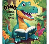 Dino ABCs & 123s: Roar, Color, and Learn: Gift coloring book for young kids