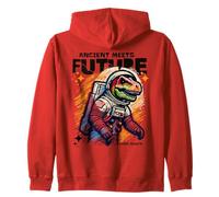 Dino Astronaut Ancient Rex Future Fusion Art Space Explorer Sweat à Capuche