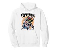 Dino Astronaut Ancient Rex Future Fusion Art Space Explorer Sweat à Capuche