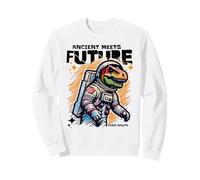 Dino Astronaut Ancient Rex Future Fusion Art Space Explorer Sweatshirt