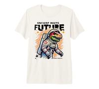 Dino Astronaut Ancient Rex Future Fusion Art Space Explorer T-Shirt Haut de Gamme