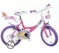 Dino Winx Club Vélo Fille 14 pouces 23 cm Fille Frein à serrer Violet/Rose Violet, Violet