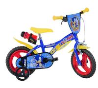 Dino Bikes Vélo enfant SONIC 12" Bleu - Roues EVA anti-crevaison, frein avant réglable