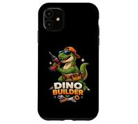 Dino Builder Ceinture Porte-Outils T-Rex Humoristique Coque pour iPhone 11