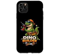 Dino Builder Ceinture Porte-Outils T-Rex Humoristique Coque pour iPhone 11 Pro Max