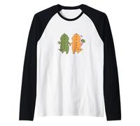 Dino Couple est Amoureux Manche Raglan