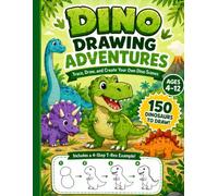 Dino Drawing Adventures: Trace, Draw, and Create Your Own Dino Scenes