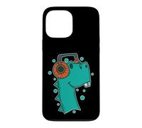 Dino écoutant de la Musique avec des écouteurs Coque pour iPhone 13 Pro Max