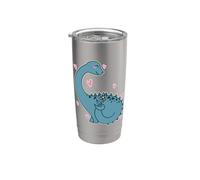 Dino est amoureux Gobelet isotherme en acier inoxydable double paroi