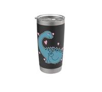 Dino est amoureux Gobelet isotherme en acier inoxydable double paroi