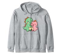 Dino Friends Forever - Motif Dinosaure Mignon Kawaii Sweat à Capuche