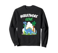 Dino Girl Brachiosaure Dinosaure Herbivore Amour Végétarien Sweatshirt